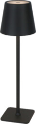 Lampa stołowa akumulatorowa ściemnialna TAZA BLACK CCT DIMM