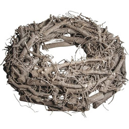 Rayher Hobby Wianek Wiklinowy, Przecierany na Biało, 30