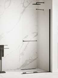 Smart Black New Trendy czarna ruchoma ścianka prysznicowa