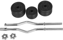 Sztanga 30 KG gryf ŁAMANY obciążenia żeliwne 25mm