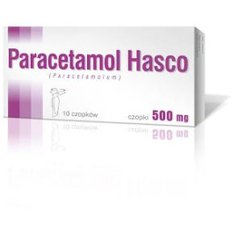 PARACETAMOL 500 mg - 10 czopków HASCO