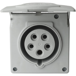 Gniazdo ścienne CEE z puszką podtynkowe 16A 400V