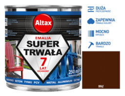 Altax Super Trwała Emalia 250ml Brąz