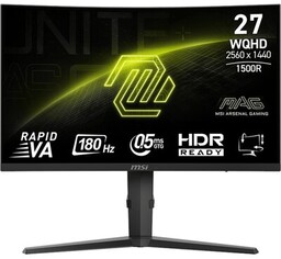Monitor MSI 27" MAG 275CQPF 2xHDMI DP