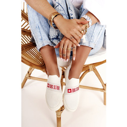 Damskie Tenisówki Slip-on Big Star FF274219 Białe-38