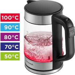 Rk4067 Czajnik Elektryczny Szklany Z Regulacją Temperatury 1,7