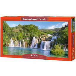 Puzzle 4000 elementów. Krka wodospady, Chorwacja. Castorland
