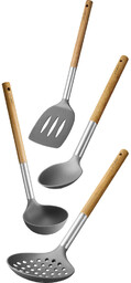 Lamart LT3900 4-częściowy zestaw przyborów kuchennych, Wood