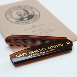 Captain Fawcett Folding Pocket Beard Comb (CF.82T) -