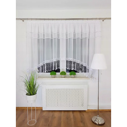 Firana Dekoracyjna Łuk Firanki Z Cyrkoniami 400X160 Firanka