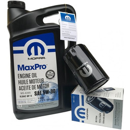 Filtr oraz olej MOPAR MaxPro 5W30 Jeep Cherokee