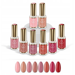 Zestaw lakierów hybrydowych kolekcja Lip Liner Boska Nails