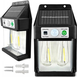 Lampa Solarna elewacyjna Kinkiet LED 60 na ścianę