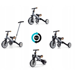 Milly Mally Rowerek 4w1 Optimus Plus Grey 12m+