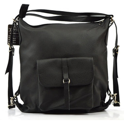 Damska duża Torebka skórzana i plecak Vera Pelle