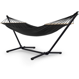 Hamak ogrodowy ze stelażem Cori - czarny