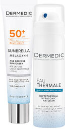 Zestaw Dermedic Sunbrella Age Defense, lekki krem ochronny