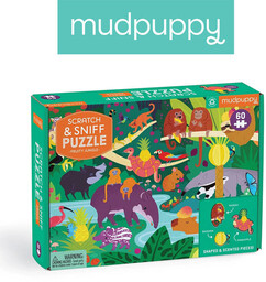 Mudpuppy, Puzzle sensoryczne z elementami zapachowymi Owocowa dżungla,