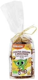 Biominki Ciastka owsiane z orzechami włoskimi 170 g