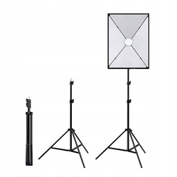 Lampa Studyjna Softbox Dyfuzor Statyw Żarówka Puluz Led