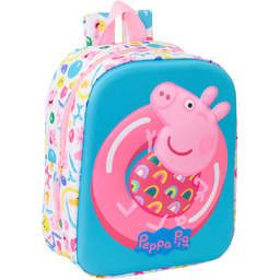 Plecak szkolny Peppa Pig Niebieski Biały Różowy 22
