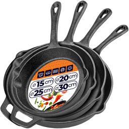 Zestaw patelni żeliwnych Prese 15 cm + 20