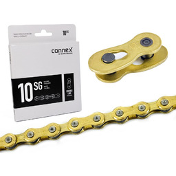 Connex Łańcuch 10SG, 10-rzędowy, 114 ogniw, stal, złoty