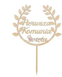 Topper okazjonalny IHS WIANEK Dekoracja drewniana piker