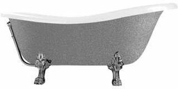 BESCO WKO-160-GSC OTYLIA GLAM SREBRNA wanna wolnostojąca 160