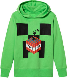 Bluza chłopięca z kolekcji Minecraft (158/164, Zielony)