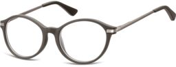 Sunoptic Okulary dziecięce zerówki okrągłe lenonki AK46F szary