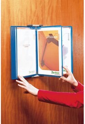 Zestaw uchwytów ściennych z 10 kieszeniami, żółty