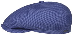 Kaszkiet 6 Panel Houndstooth Golf by Stetson, niebieski,