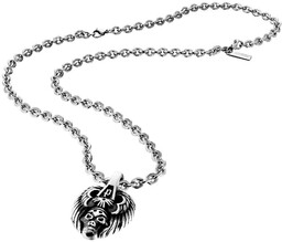 JEWELER''S POLICE PJ24692PSE01. Naszyjnik, Kolor szary. Mężczyzna.