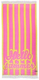 Ręcznik plażowy bambusowy 70x150 cm wzór w pasy