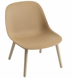 Muuto FIBER LOUNGE Fotel - Ochre / Rama