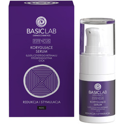 BASICLAB Esteticus Korygujące serum z 0,05% retinalem, fitosfingozyną