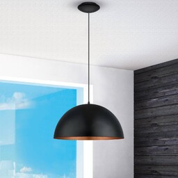 EGLO Lampa wisząca Gaetano 1, możliwość ściemniania, czarny,