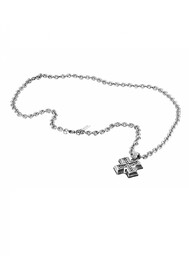 JEWELER''S POLICE PJ24963PSE01. Naszyjnik, Kolor szary. Mężczyzna.