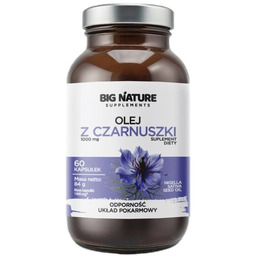 BIG NATURE Olej z czarnuszki suplement diety 60