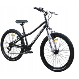 Rower młodzieżowy Indiana Falcon XC 26 cali Czarno-srebrny