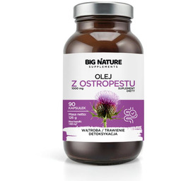 BIG NATURE Olej z ostropestu suplement diety 90