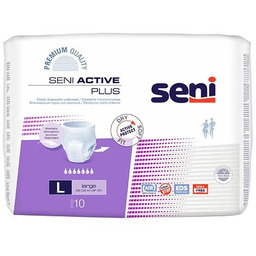 SENI ACTIVE PLUS L, 10szt. - Elastyczne majtki