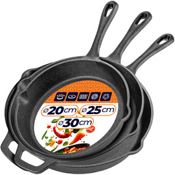 Zestaw patelni żeliwnych Prese 20 cm + 25