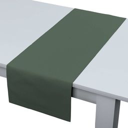 Bieżnik prostokątny, zgaszony zielony, 40 x 130 cm,