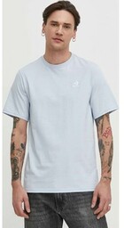 Converse t-shirt bawełniany kolor niebieski gładki