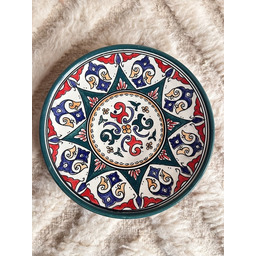 Pakamera Talerz caramiczny marokański, ręcznie tworzony talerz