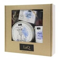 LaQ, zestaw prezentowy męski - peeling, mydełko