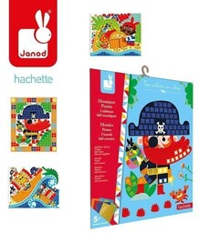 Janod, zestaw kreatywny mozaika Piraci