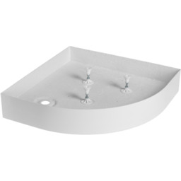 Brodzik półokrągły 80 x 80 Invena